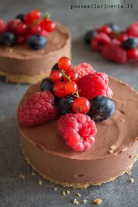 Cheesecake al cioccolato senza cottura