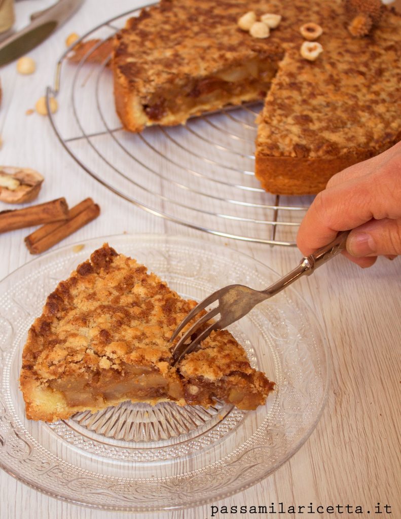 crostata pere cannella uvetta