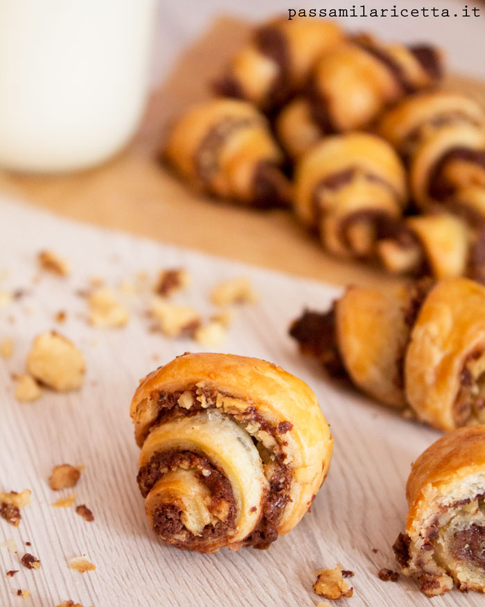 rugelach cioccolato nutella ricetta