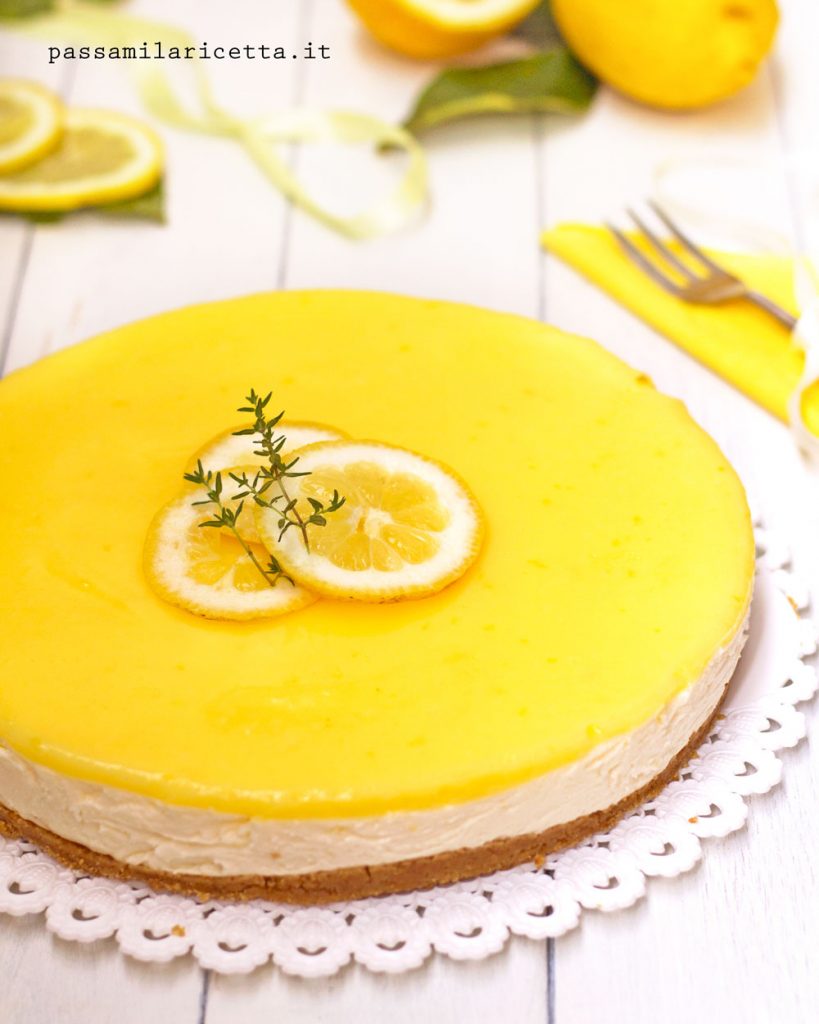 cheesecake al limone senza cottura