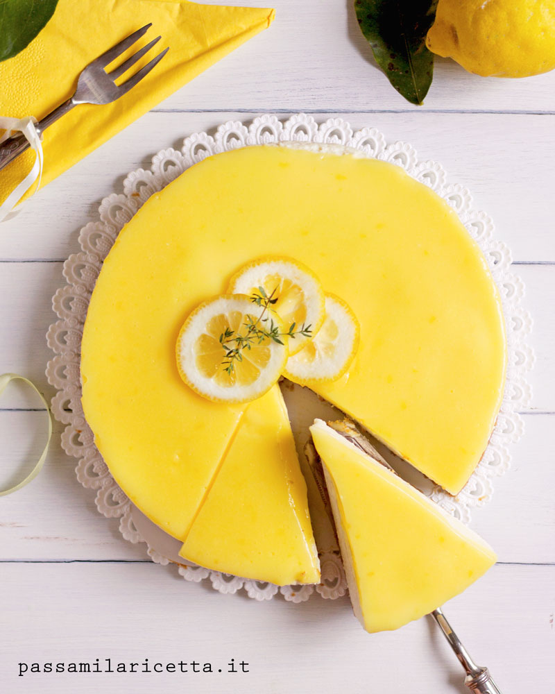 cheesecake al limone senza cottura