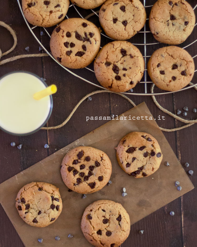 Chocolate chip cookies senza burro