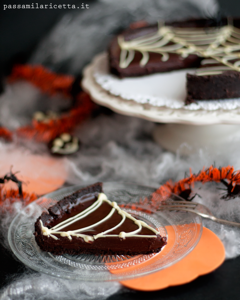 torta al cioccolato senza cottura per hallowen