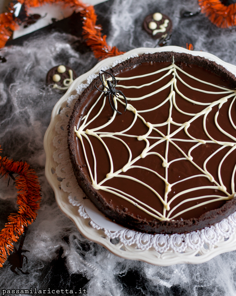 torta al cioccolato senza cottura per hallowen