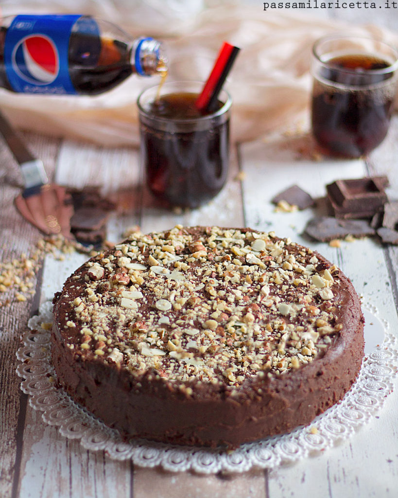 torta alla coca cola o pepsi dolce tipico americano