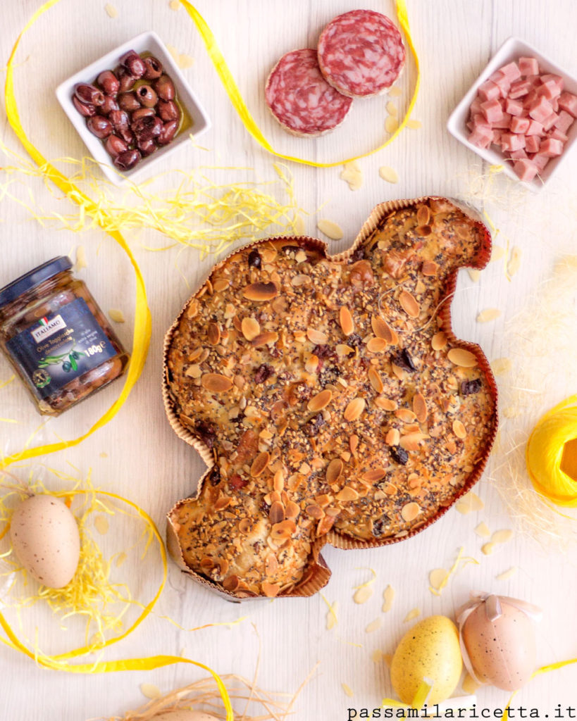 colomba salata di pasqua con impasto danubio