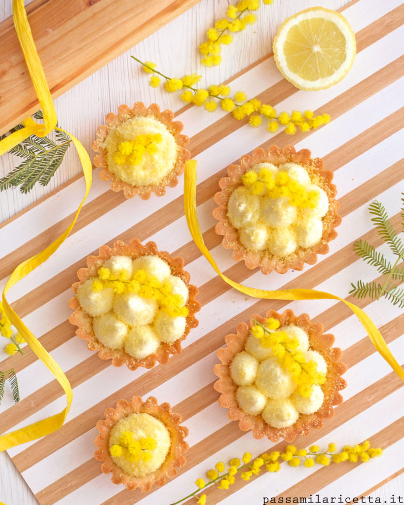 tartellette con namelaka al limone dolci 8 marzo