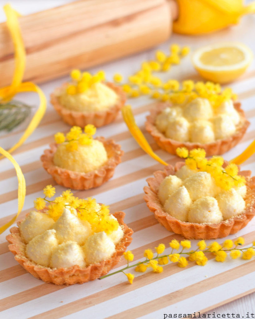 tartellette con namelaka al limone dolci 8 marzo