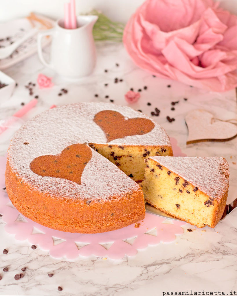 Torta allo yogurt e gocce di cioccolato 7 vasetti