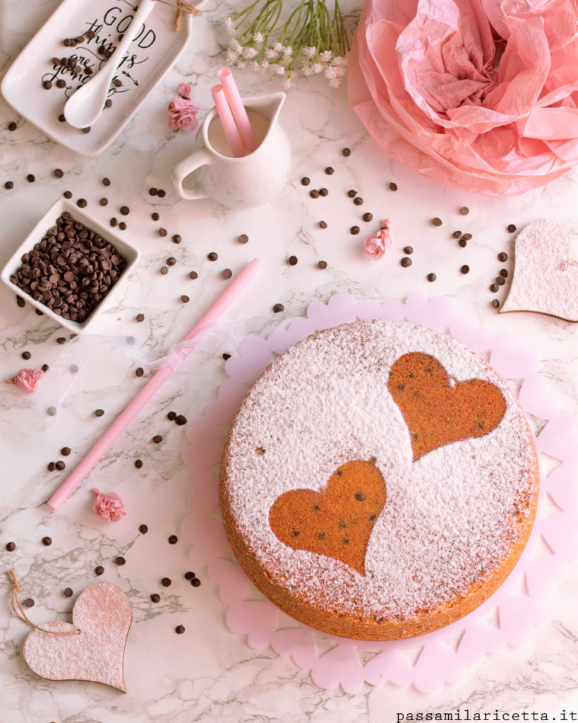 Torta allo yogurt e gocce di cioccolato 7 vasetti