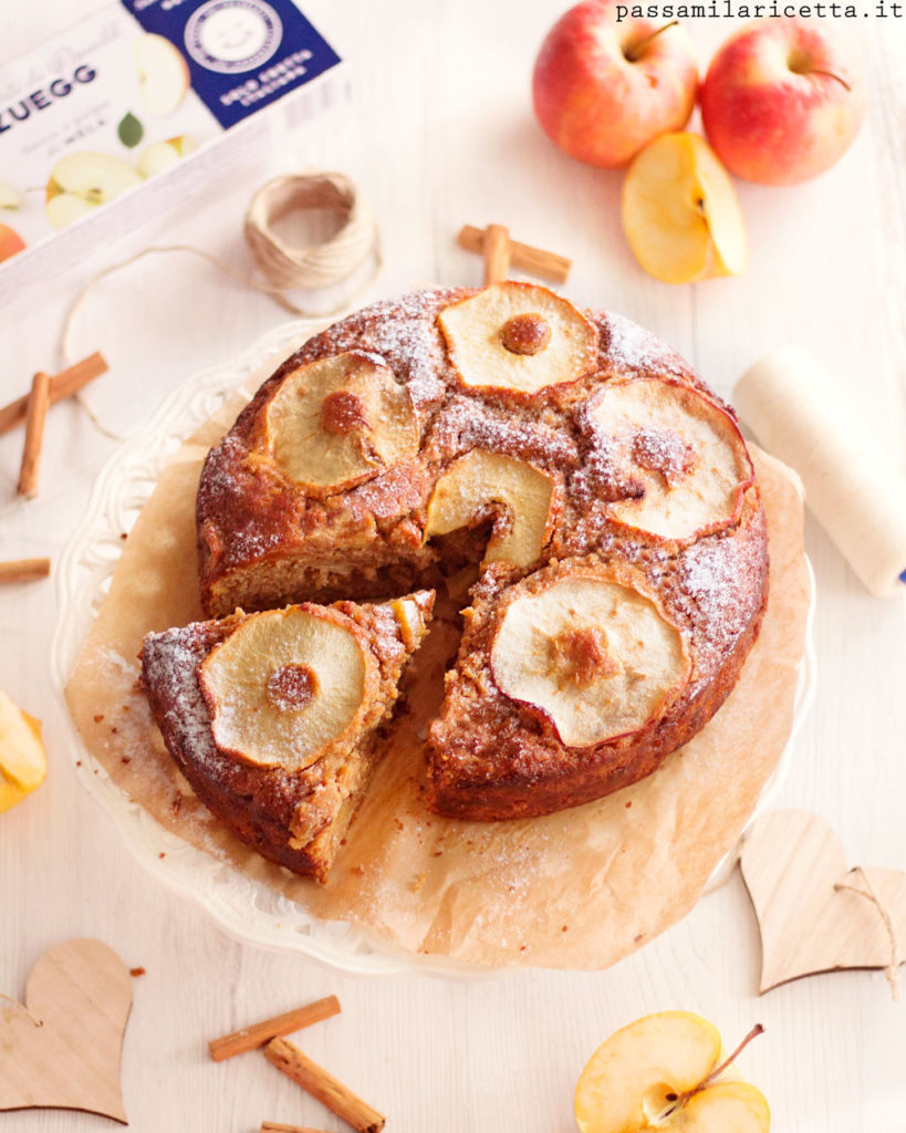 torta di mele vegan senza uova e burro