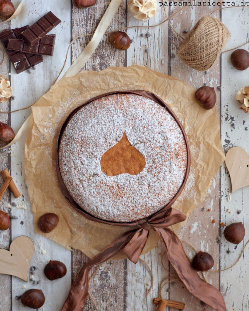 torta con farina di castagne e cioccolato