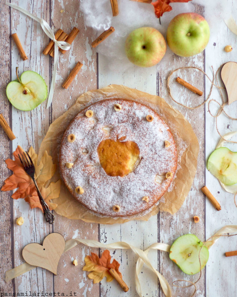 torta di mele e nocciole senza burro