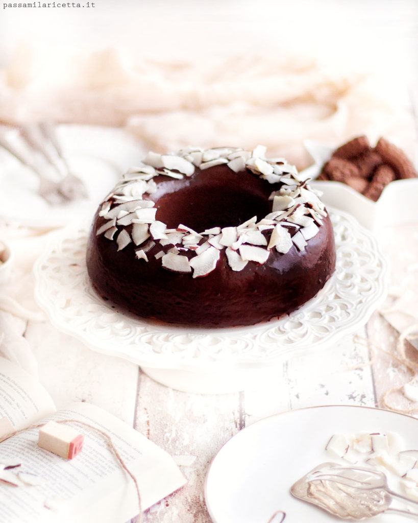 torta al cocco morbida con olio di cocco senza burro