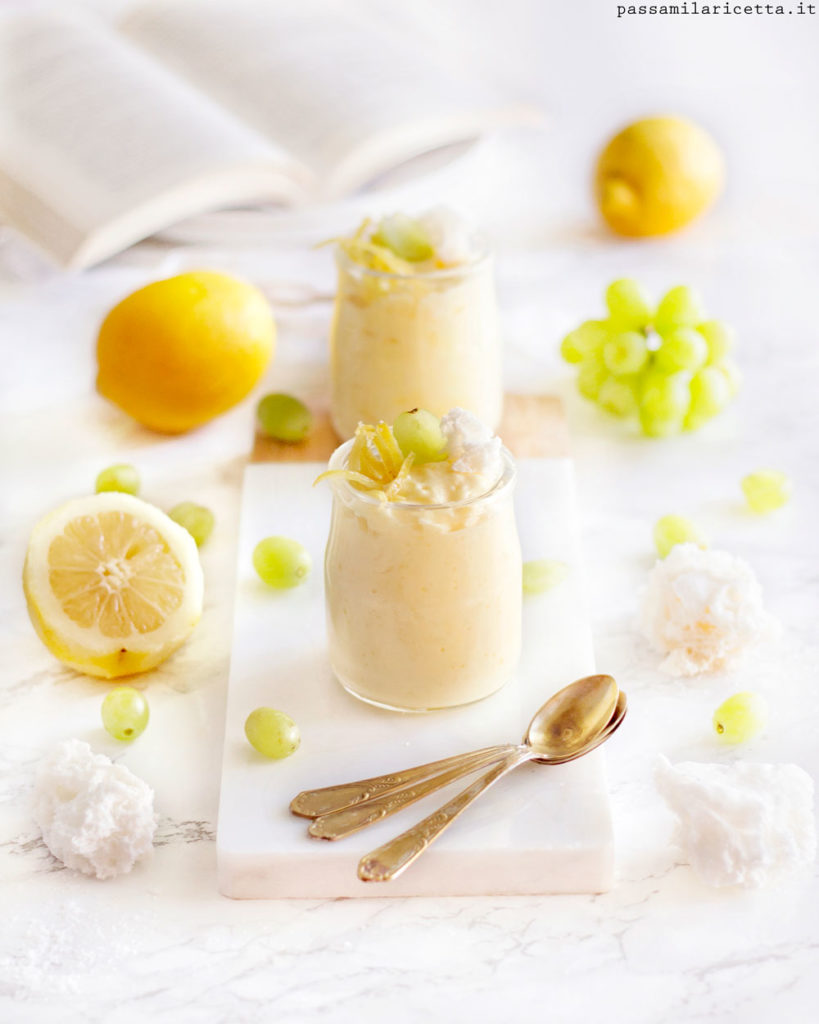 mousse al succo di frutta dessert senza uova e glutine