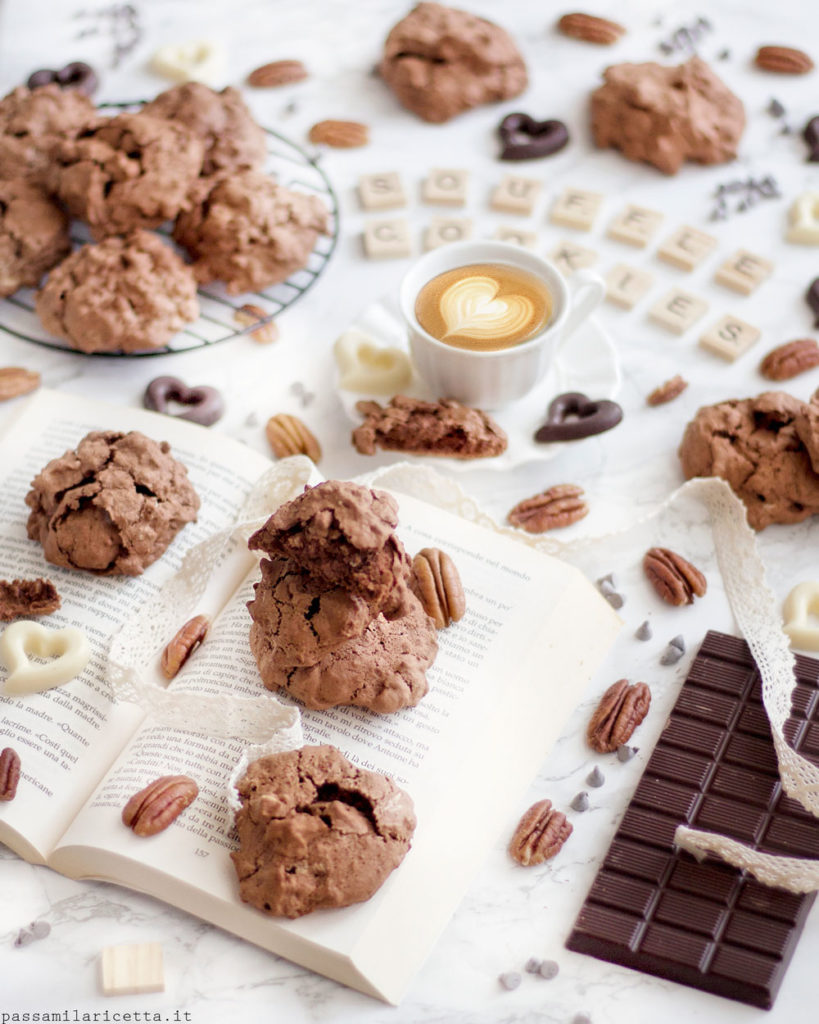 biscotti souffle al cioccolato senza glutine