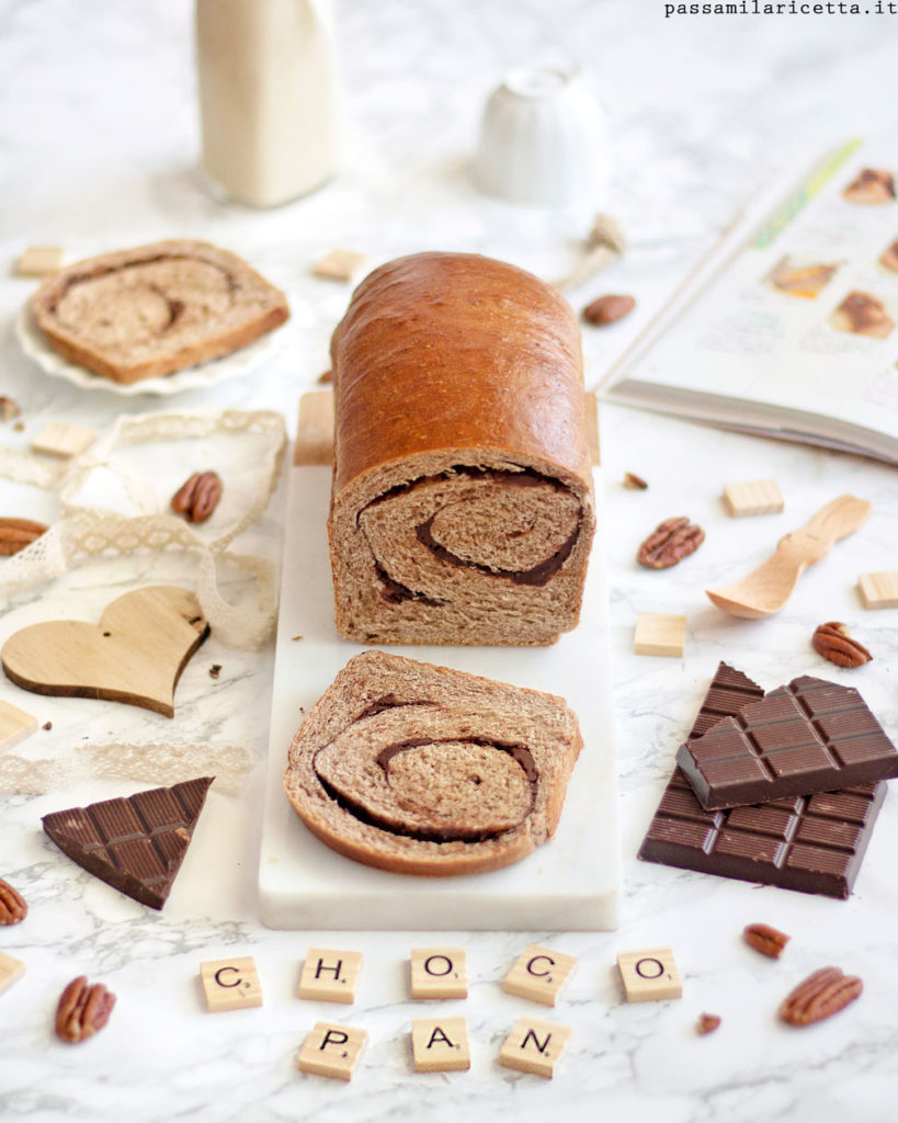 choco swirl bread pan bauletto al cioccolato 