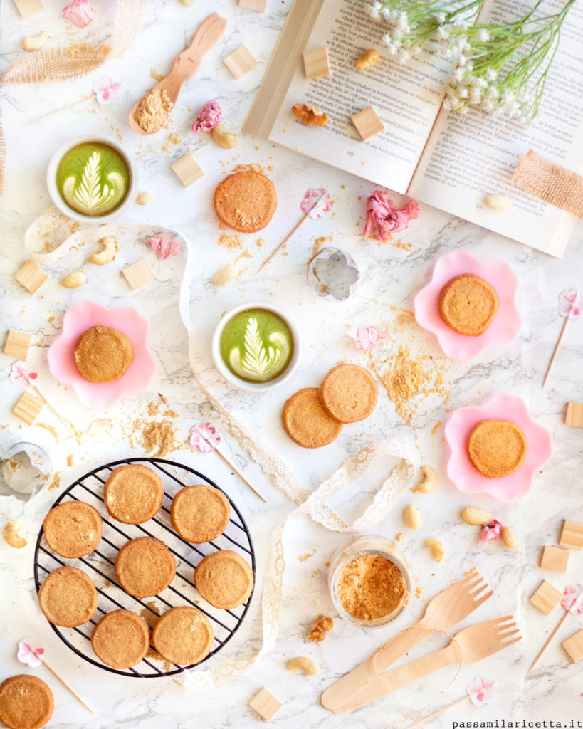 biscotti alla farina di soia kinako cookies